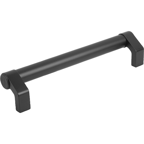Tubular Handle Angled L=425 Aluminum, Black Anodized, Comp:Thermoplastic, A=400, D=M08